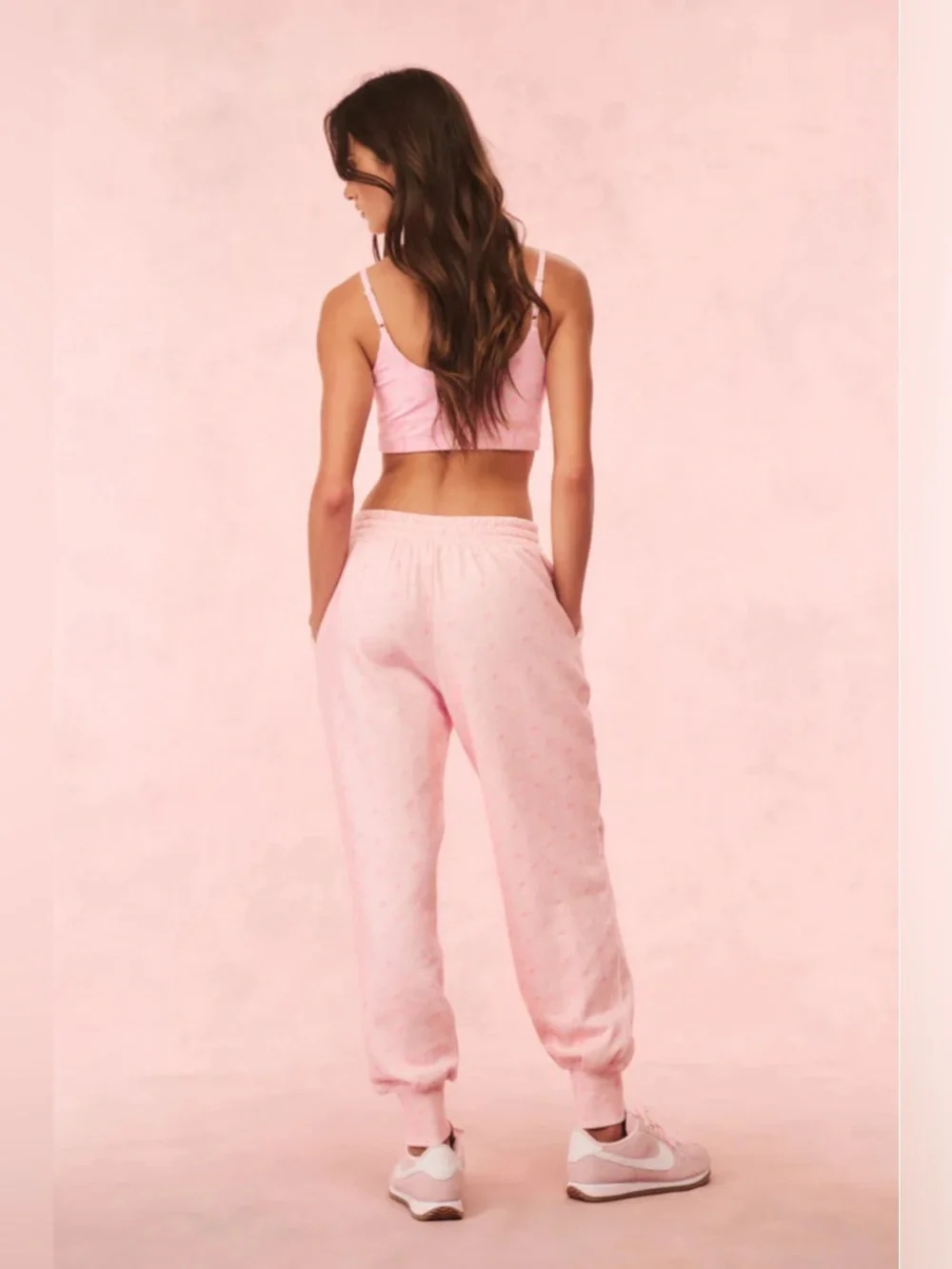 LoveShackFancy Lolana Floral Cotton Sweatpants Sz M - Picture 3 of 9